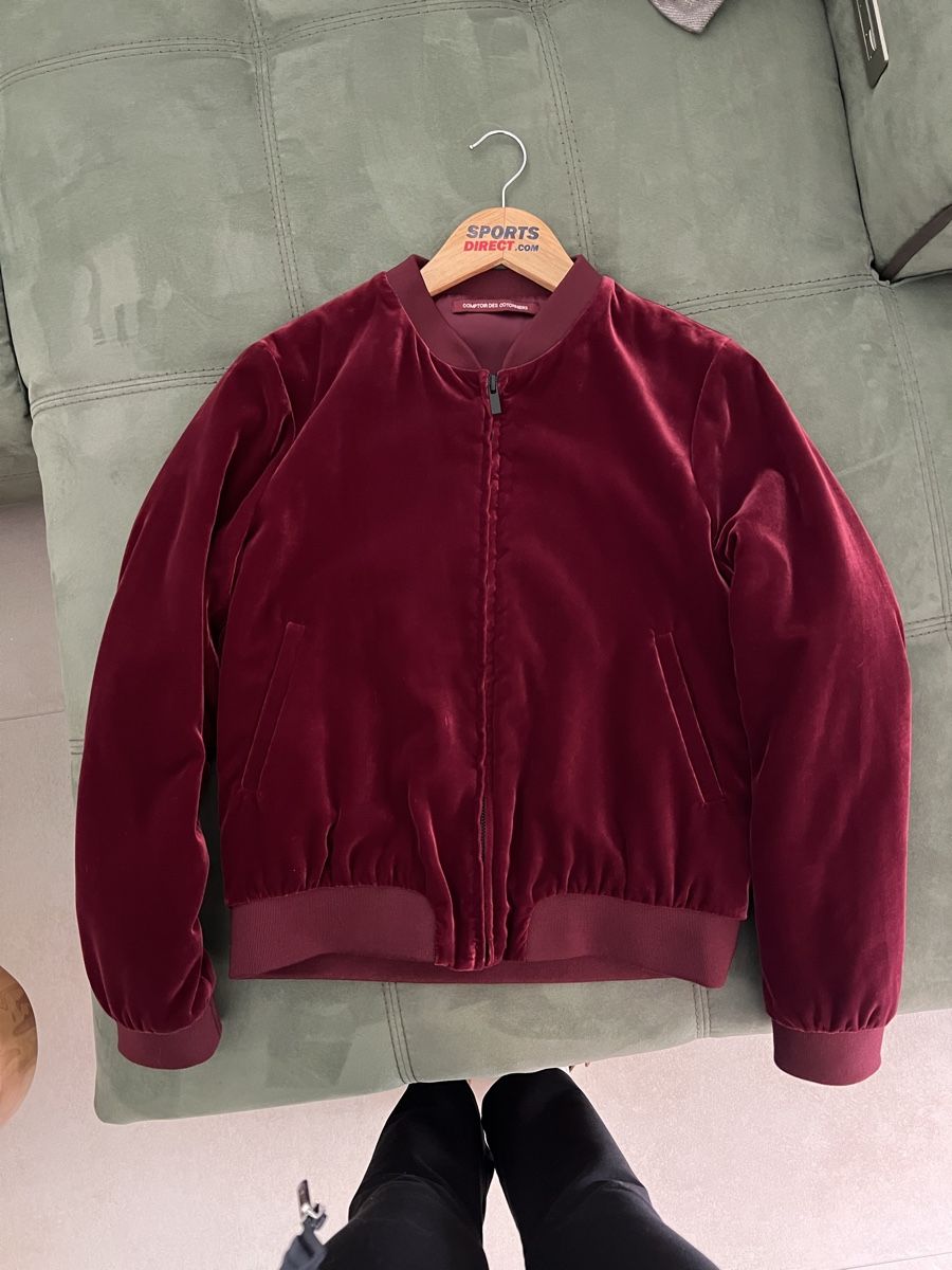 Comptoir des Cotonniers Giacche: Burgundy Velvet Bomber, S – Nuovo (secondo la descrizione) da Corsier GE venduto da Karol_save_planet