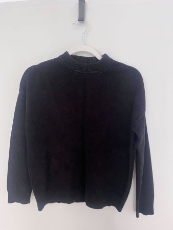 Black knit sweater