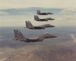 Pressefoto F-15E Strike Eagle USAF auf Kodak Fotopapier