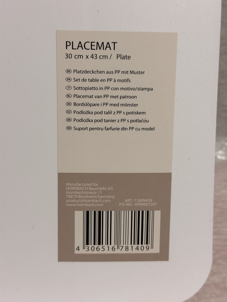 Set tavolo e sedie: Tischset 30x43 cm 6 Stück neu – Nuovo (secondo la descrizione) da Schaffhausen venduto da Resell_SH 2