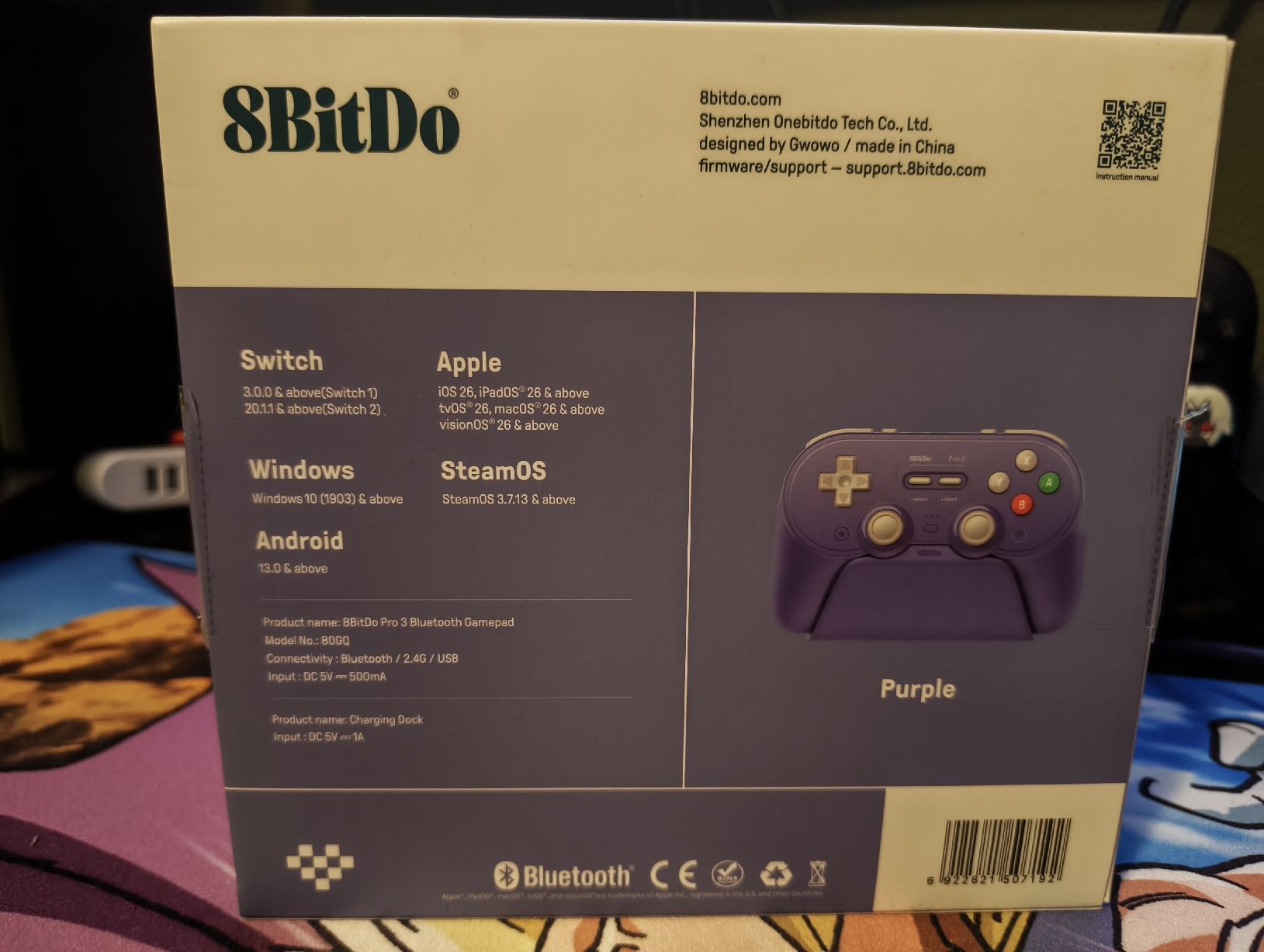 8BitDO Controller: 8BitDo controller Nintendo Switch 2 viola(GameCube)wireless – Neu (gemäss Beschreibung) aus Giubiasco von Oni05 1