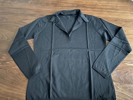 GLORAINE Polo Pullover, Gr. 38/M, Schwarz - Neu!