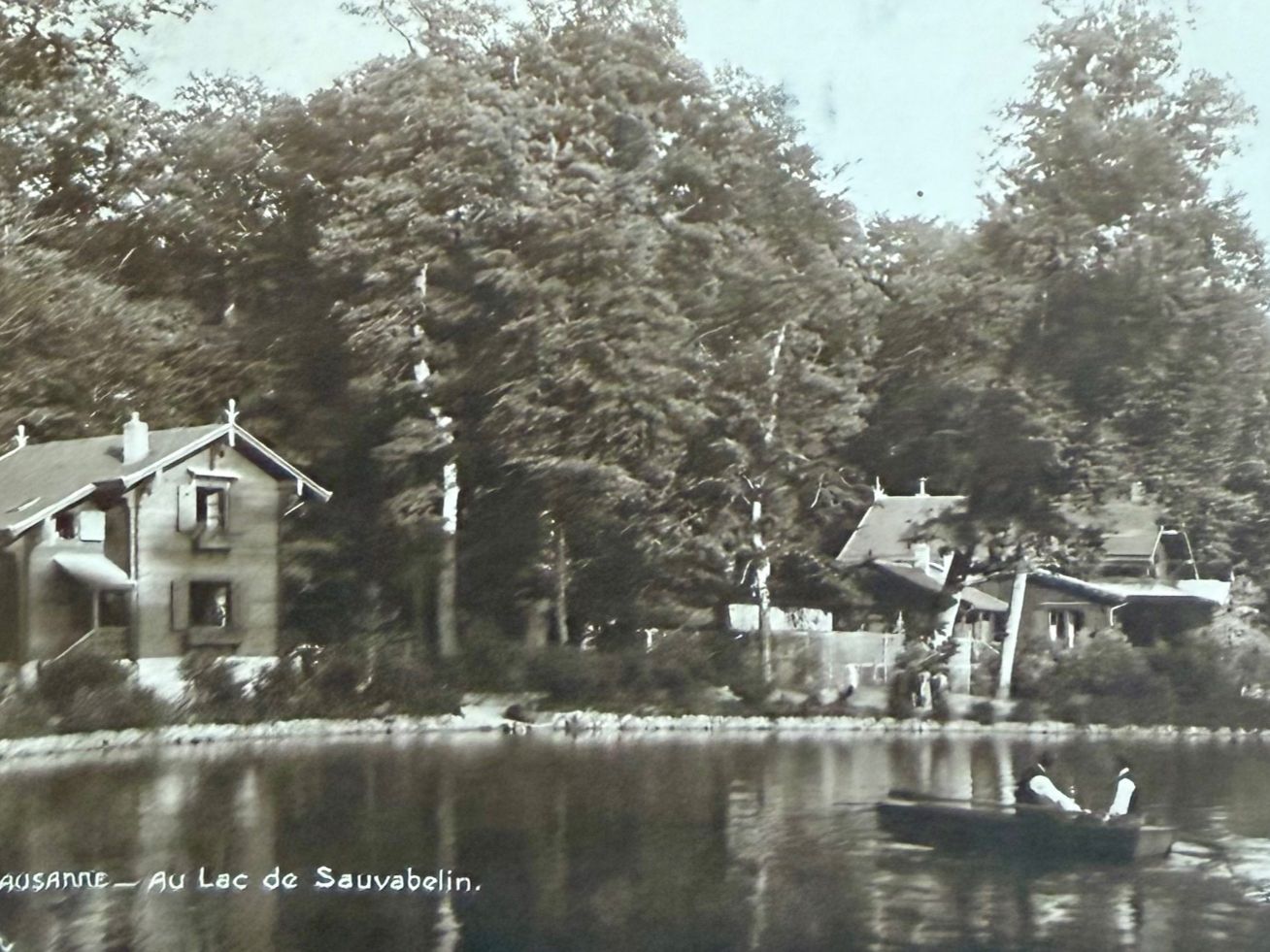 Cartoline postali: Lausanne - Barque à Sauvablin 1922 – Usato da Lutry venduto da Ediego 2