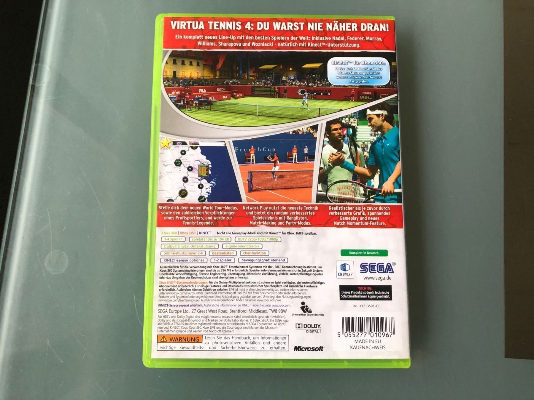 Microsoft Giochi: Xbox 360 Kinect Virtua Tennis 4 – Usato da Arisdorf venduto da comestibles 2
