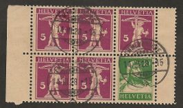 Schweiz Zusammenhängende Z10 oder Z11 Katalog 80.-