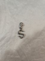Charm-Anhänger Buchstabe S aus Silber 925 mit Zirkonia Stein