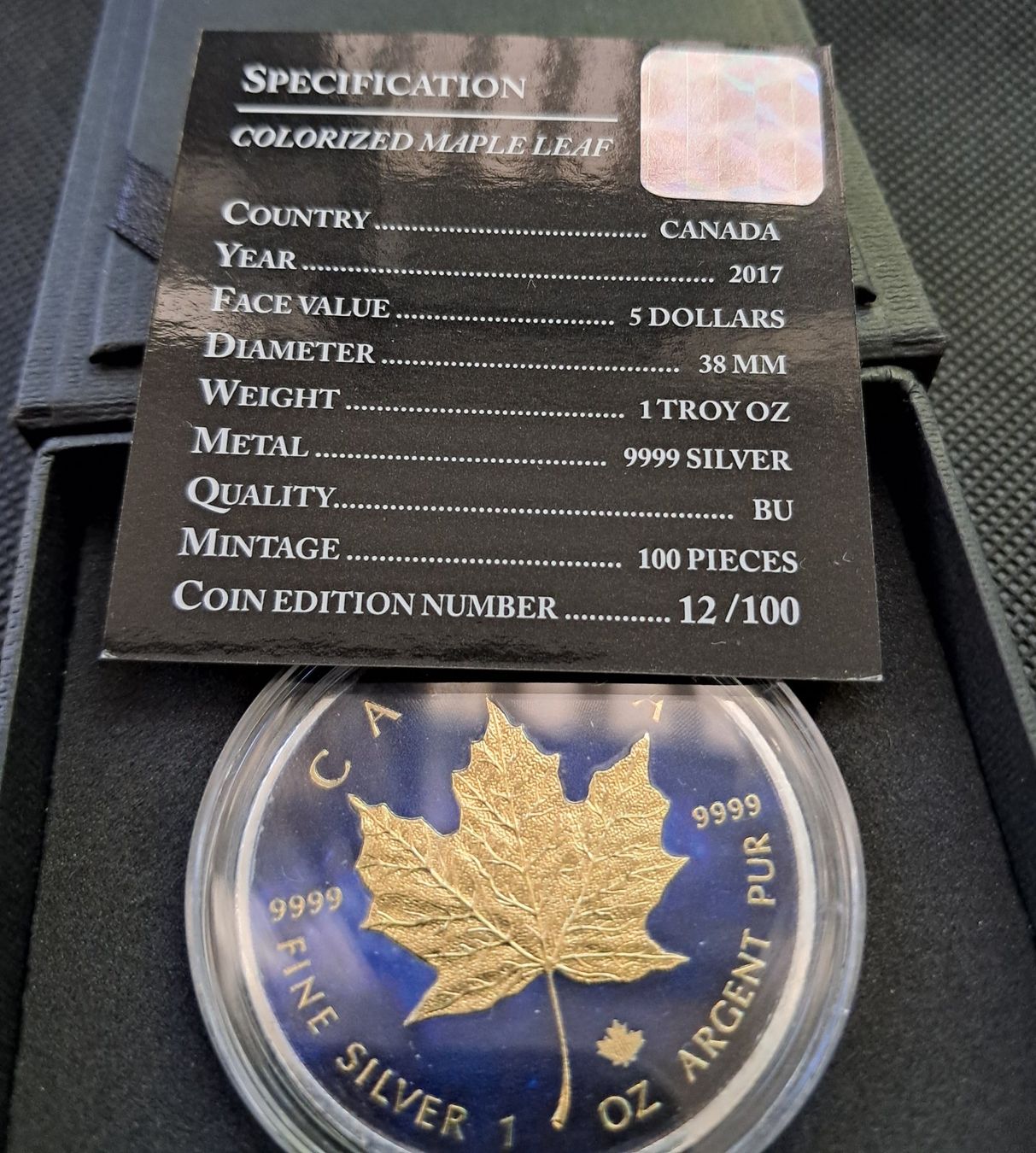 Tutti le monete: 1 OZ Silber Maple Leaf 2017, Auflage: 100 Stk – Nuovo (secondo la descrizione) da Weinfelden venduto da shopping-island 3