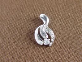 Silber 925 Anhänger mit Zirkonia Stein