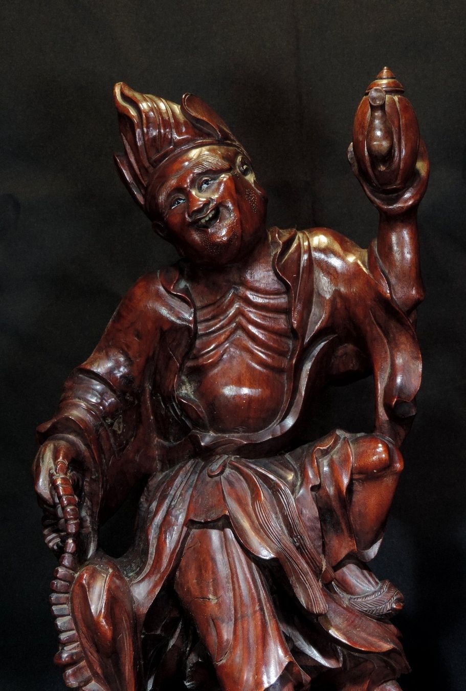 Sculture & Statue: alte Hartholz Schnitzerei, Unsterblicher – Usato da Duggingen venduto da roterbambus 1
