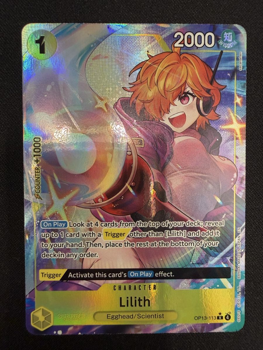 Bandai Cartes à collectionner: One Piece Lilith OP13-113 Rare Parallel NM – Neuf (Voir description) à Rolle par KPTreasures