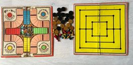 Sehr alte Brettspiele,  Eile mit Weile, Mühle usw.
