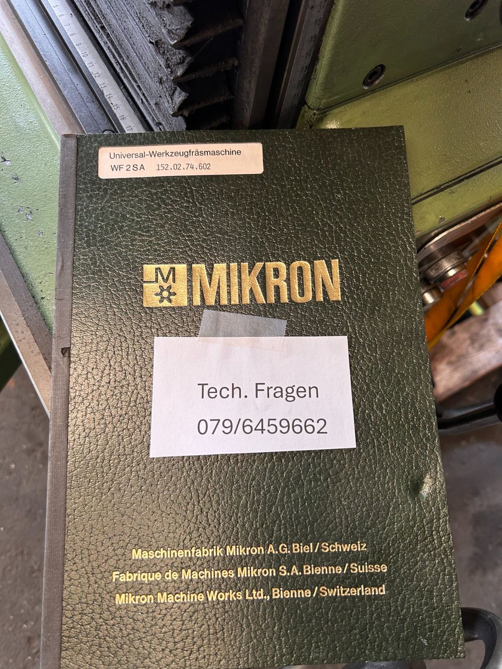 Tutte le macchine: Mikron WF 2 S Fräsmaschine – Usato da Münchenstein venduto da fransch 6