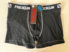 FREEGUN, Baumwoll-Boxershorts , Grösse L,  Schwarz