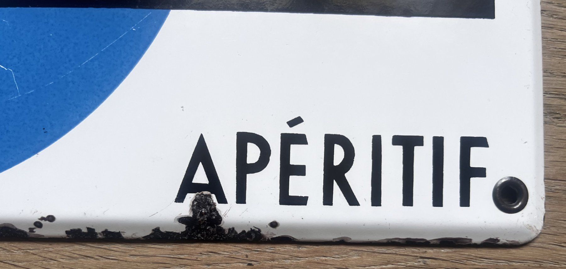 Martini Ecriteaux: Originales Martini "ROSSI APERITIF" Email Schild ca. 1950 – D'occasion à Rothrist par Brandystar 2