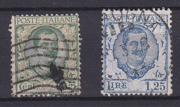 Tutti i francobolli: 2 timbres ITALIE 1926 obl. – Usato da Blonay venduto da Leglaude_01