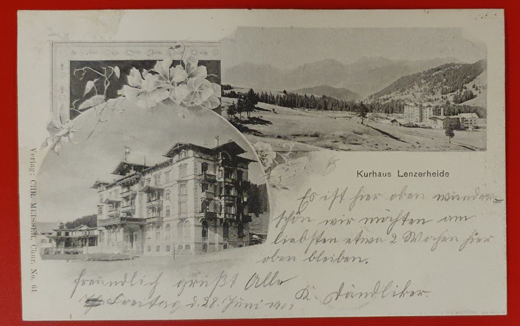 Cartoline postali: Lenzerheide 1901 - Kurhaus – Usato da Kreuzlingen venduto da Rschweiz1