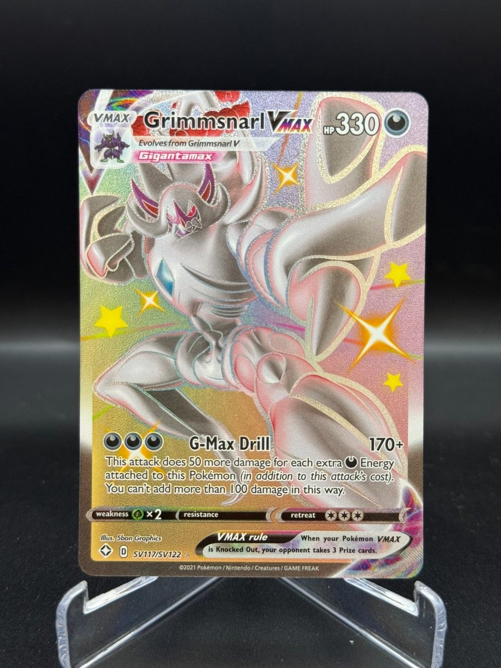 Pokémon Carte collezionabili: Grimmsnarl VMAX (SHF SV117) – Usato da Birmensdorf ZH venduto da SnorlaxMail