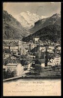 AK Interlaken, Ortsansicht, Die Jungfrau