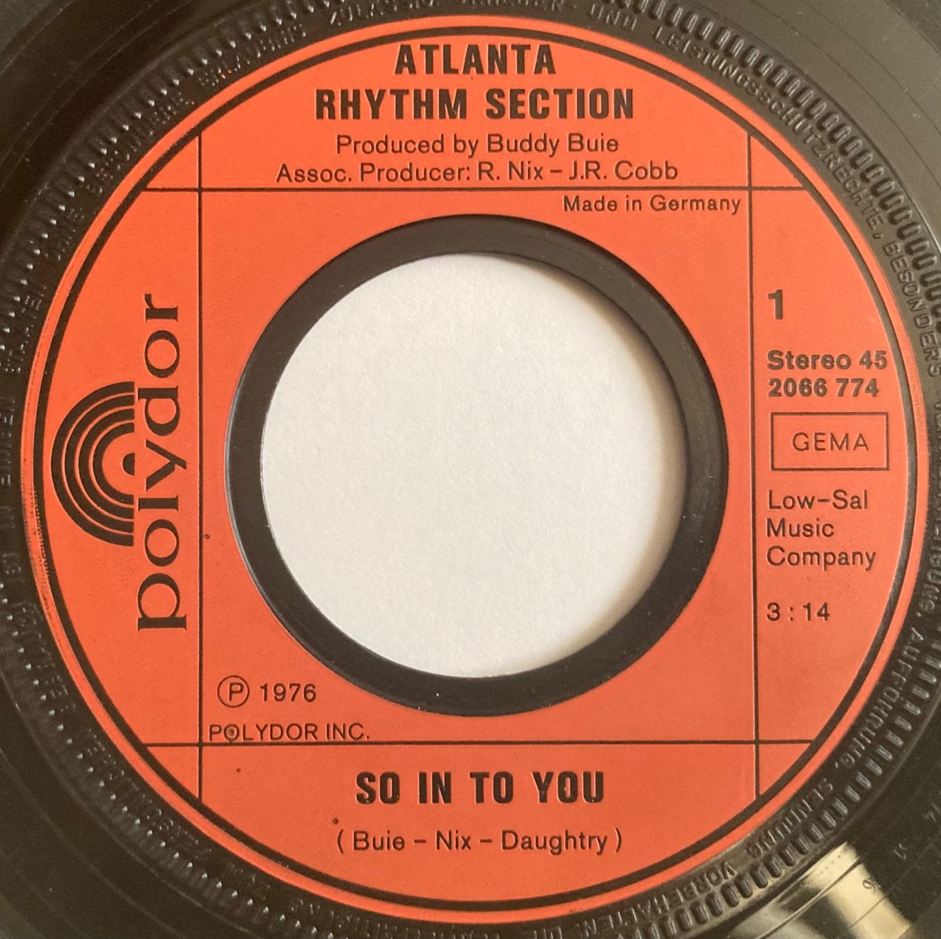 Schallplatten: ATLANTA RHYTHM SECTION - SO IN TO YOU – Gebraucht aus Poliez-Pittet von Newtown-Records 2