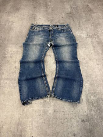 Vintage Miss Me Style Bootcut Low Waist Jeans (XL)