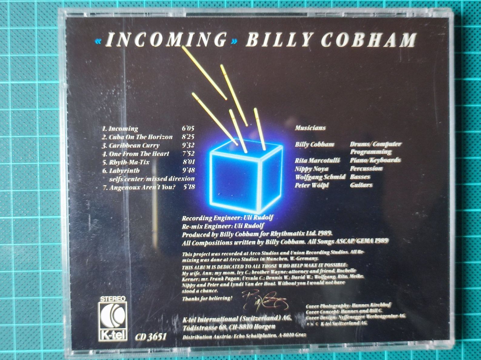 CDs: Billy Cobham – Incoming (CD) – Gebraucht aus Zürich von Max_Lindenbaum 2