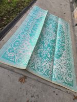 Teppich: Sommerteppich aus Türkei grün/weiss gemustert