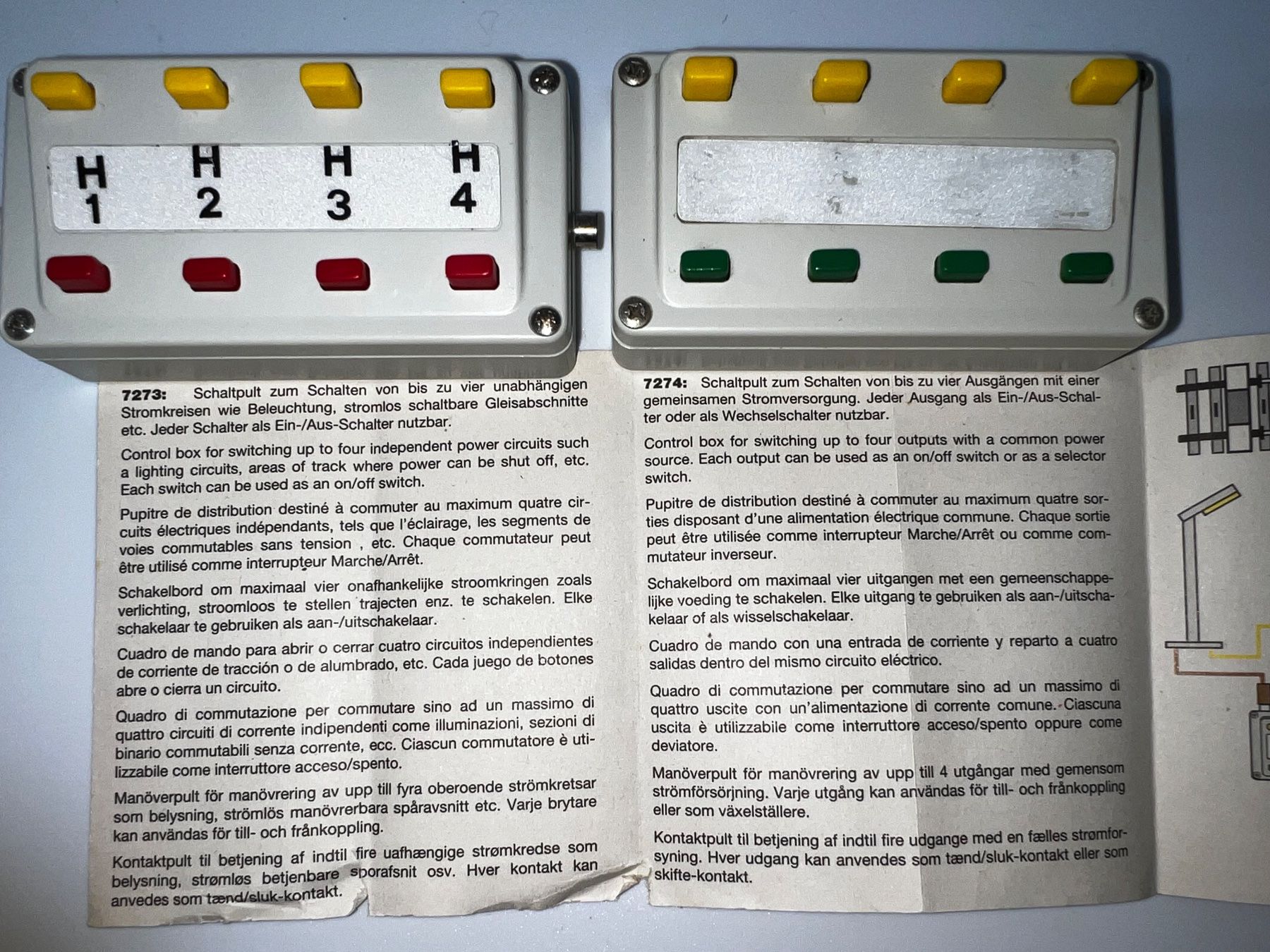 Märklin Modellini di ferrovie: Märklin Schaltpult (7273) – Usato da Basel venduto da jonnyhaas 5