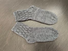 Handgestrickte Socken Gr. 32/33 Fusslänge 19 cm
