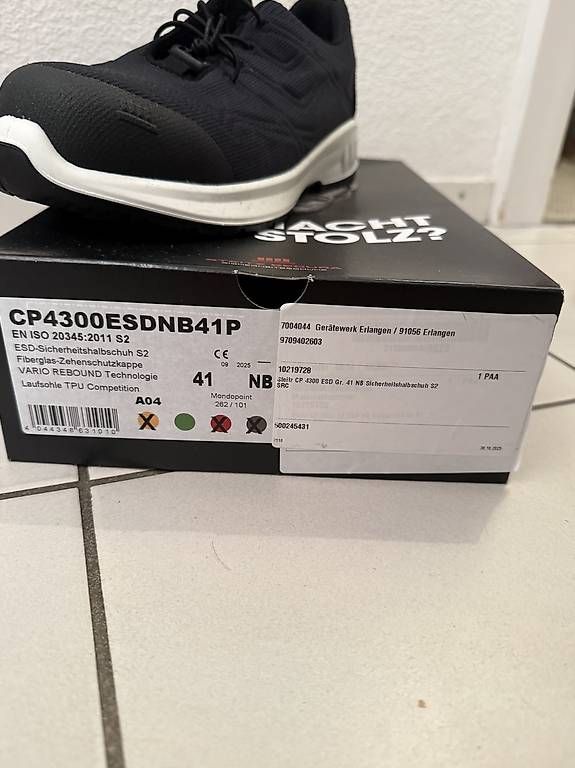 Scarpe da uomo: NEU - STEITZ SECURA Sicherheitshalbschuh CP 4300 ESD S2  – Usato da Basel venduto da mar_6mnw 2
