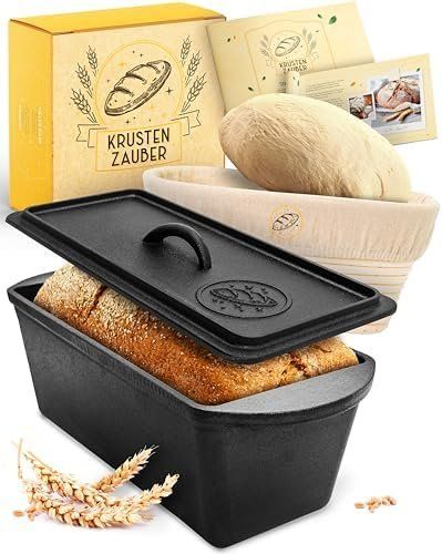 Backformen: Brotbackform Deckel Gärkorb 28cm Backform Gusseisen Brotform – Neu und originalverpackt aus Hundwil von pak_7zvn 1