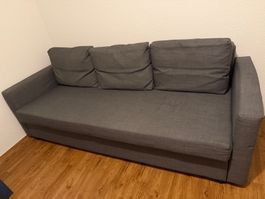 Ikea Sofa mit Bettfunktion dunkelgrau
