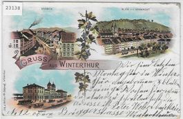 Gruss aus Winterthur - Litho 1902