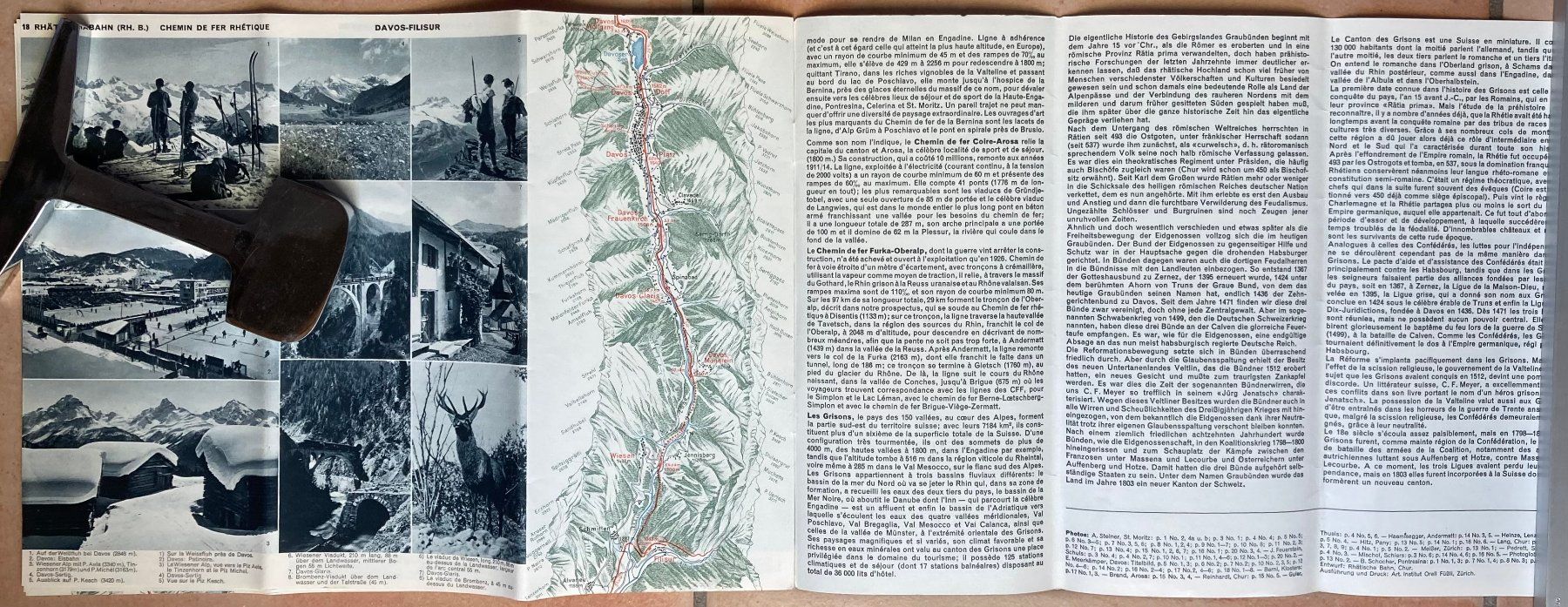 Documenti: Mit den Rhätischen Bahnen durch Graubünden - ca 1930 – Usato da Versoix venduto da Decapod 8