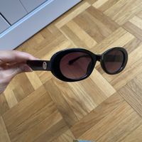 Damen Goldene Logo Sonnenbrille