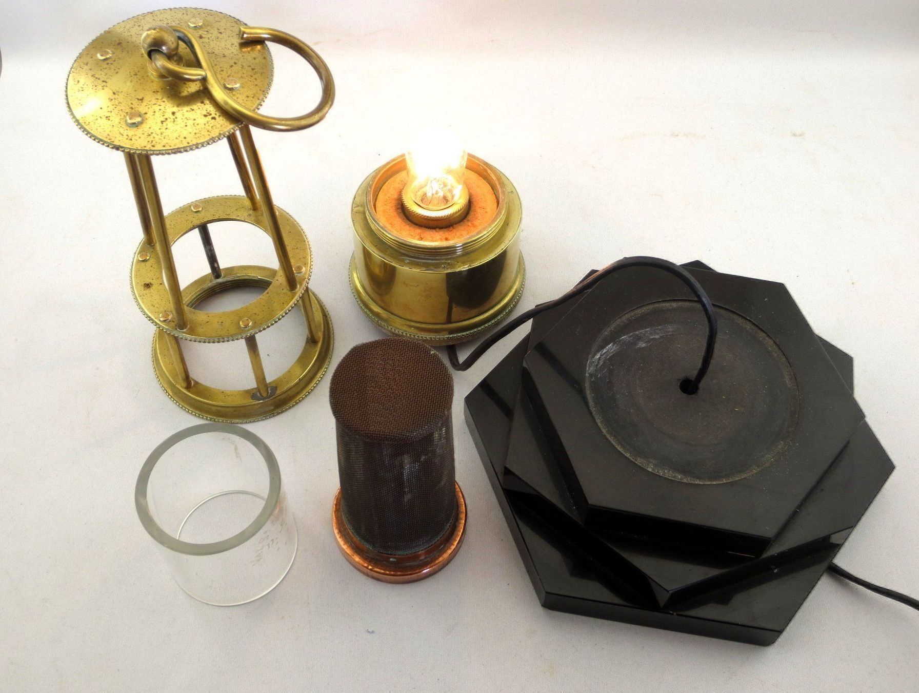 Lampen: Lampe mineur laiton marbre electrifiée – Gebraucht aus Noville von novar 4