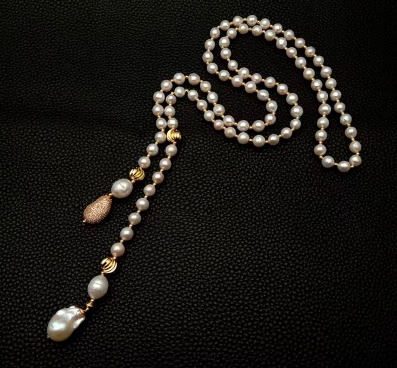 Ketten: Sautoir Collier perles keshi – Neu und originalverpackt aus St-Maurice von Sandrinette123 2