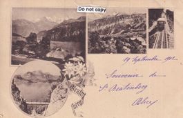 St. Beatenberg  BE  -   mit Berg-Bahn / 4-Bilder    um  1902
