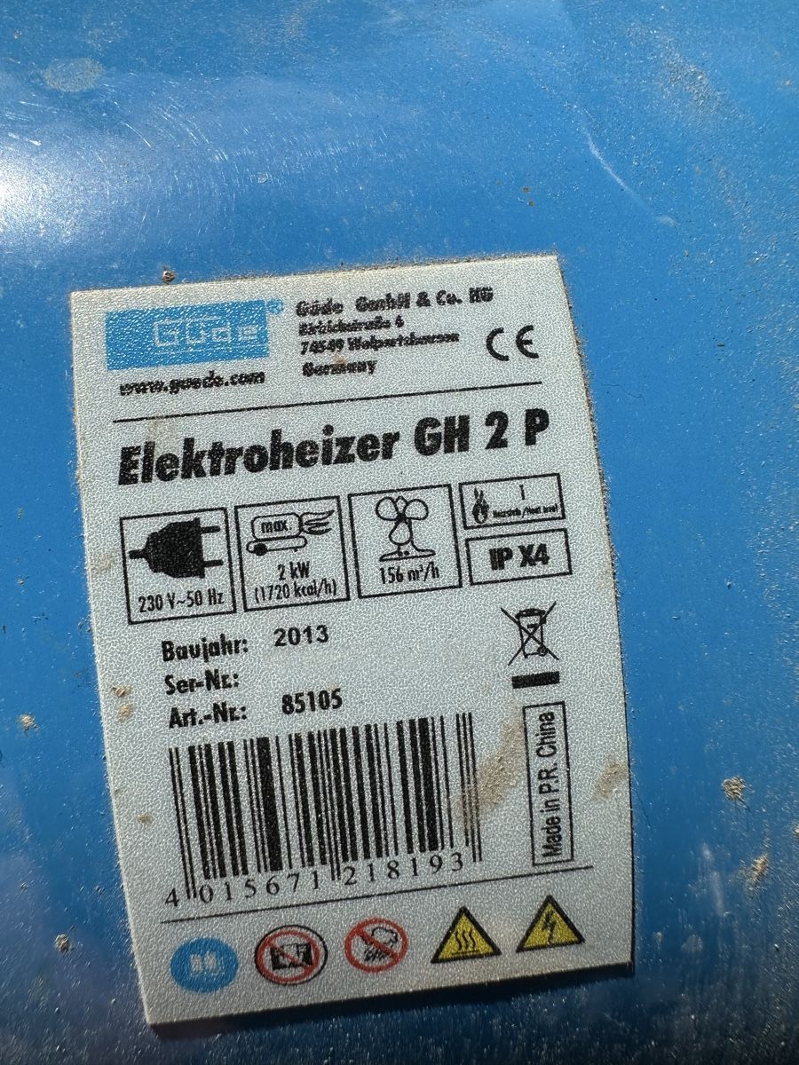 Heizgeräte: Heizlüfter Güde 2 kW – Gebraucht aus Dornach von Kastdoch 4
