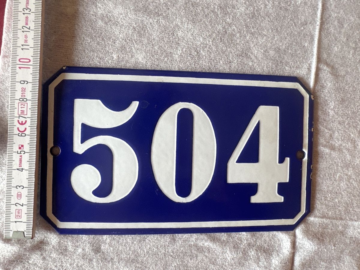Insegne: Hausnummer Schild 504 – Nuovo (secondo la descrizione) da Fehraltorf venduto da habibi2008 2