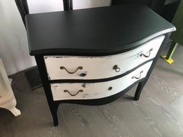 Antike Kommode vintage schwarz weiss "Winteraktion" börnie's