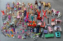 Grosse Barbie Sammlung mit Zubehör, viele Puppen