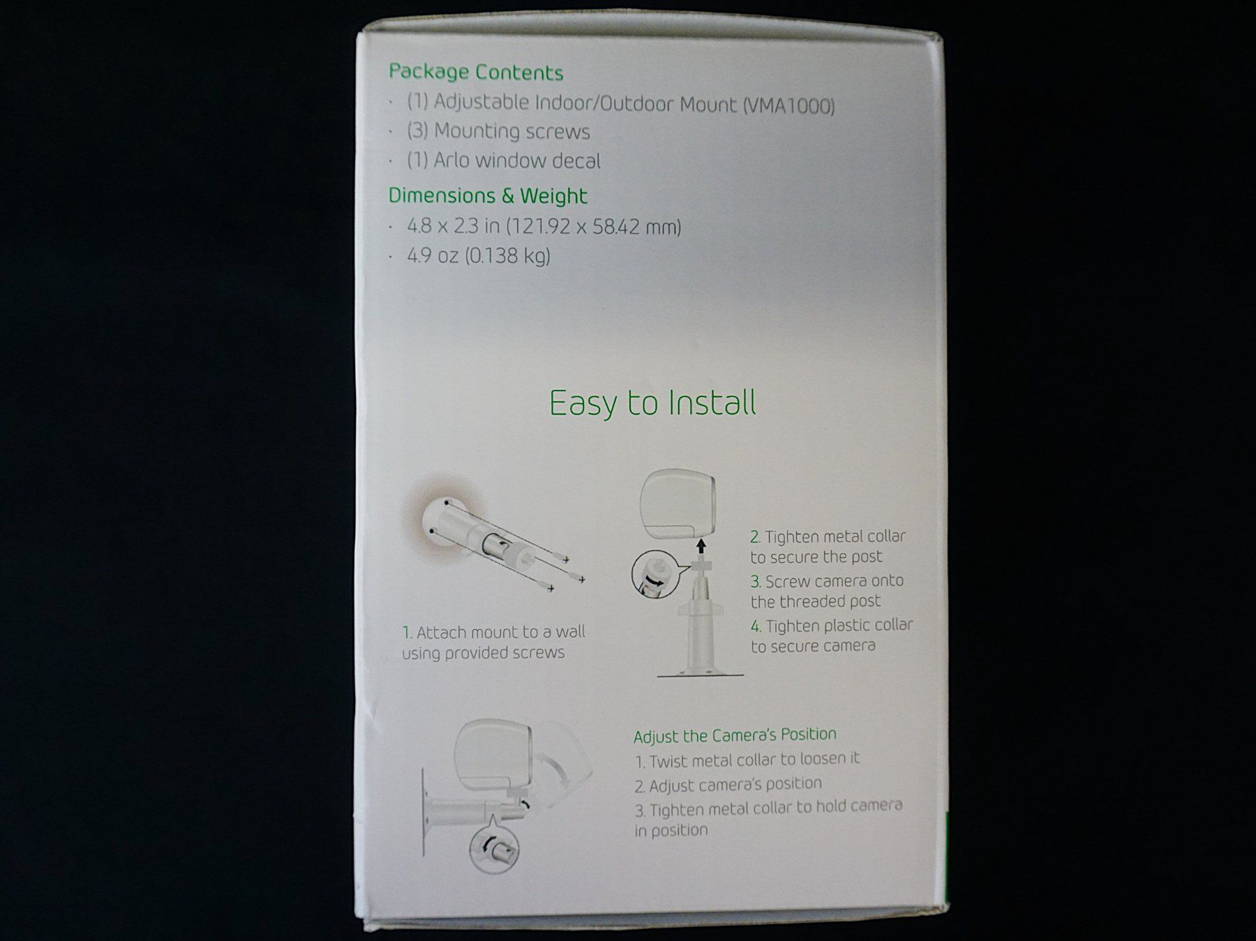 Arlo Sistemi d'allarme: Arlo Indoor/Outdoor Mount – Nuovo (secondo la descrizione) da Pratteln venduto da Restwert_Pratteln 2
