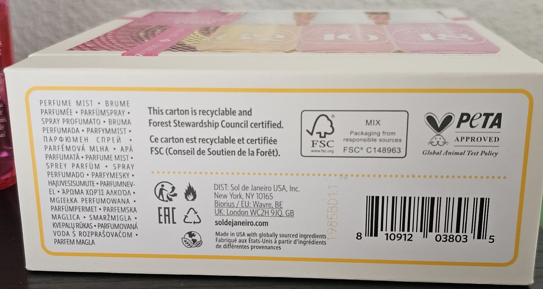 Sol de Janeiro Altro per la cura del corpo: Sol De Janeiro Perfume Mist Discovery Set – Usato da Mauren venduto da Cthulchu 5