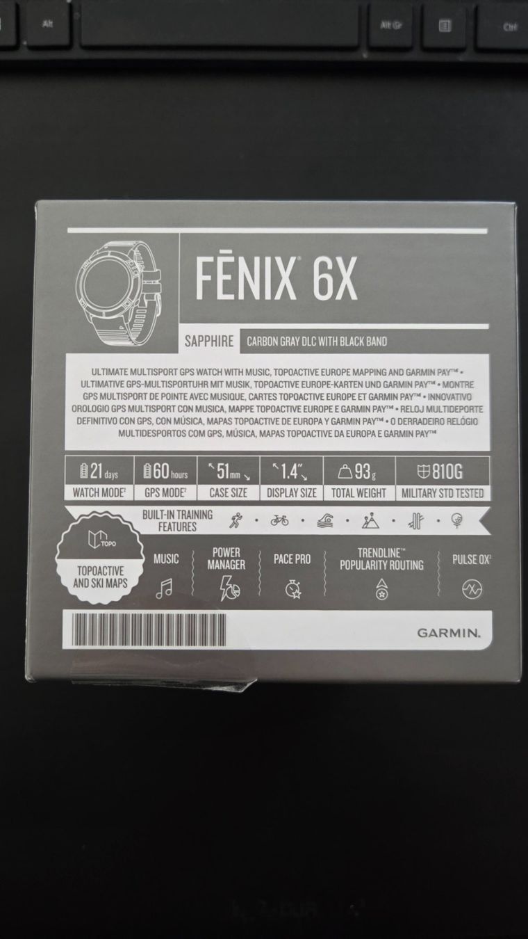 Garmin Smartwatch: Garmin Fenix 6x Saphire – D'occasion à Ennetbürgen par Piumeagle 6