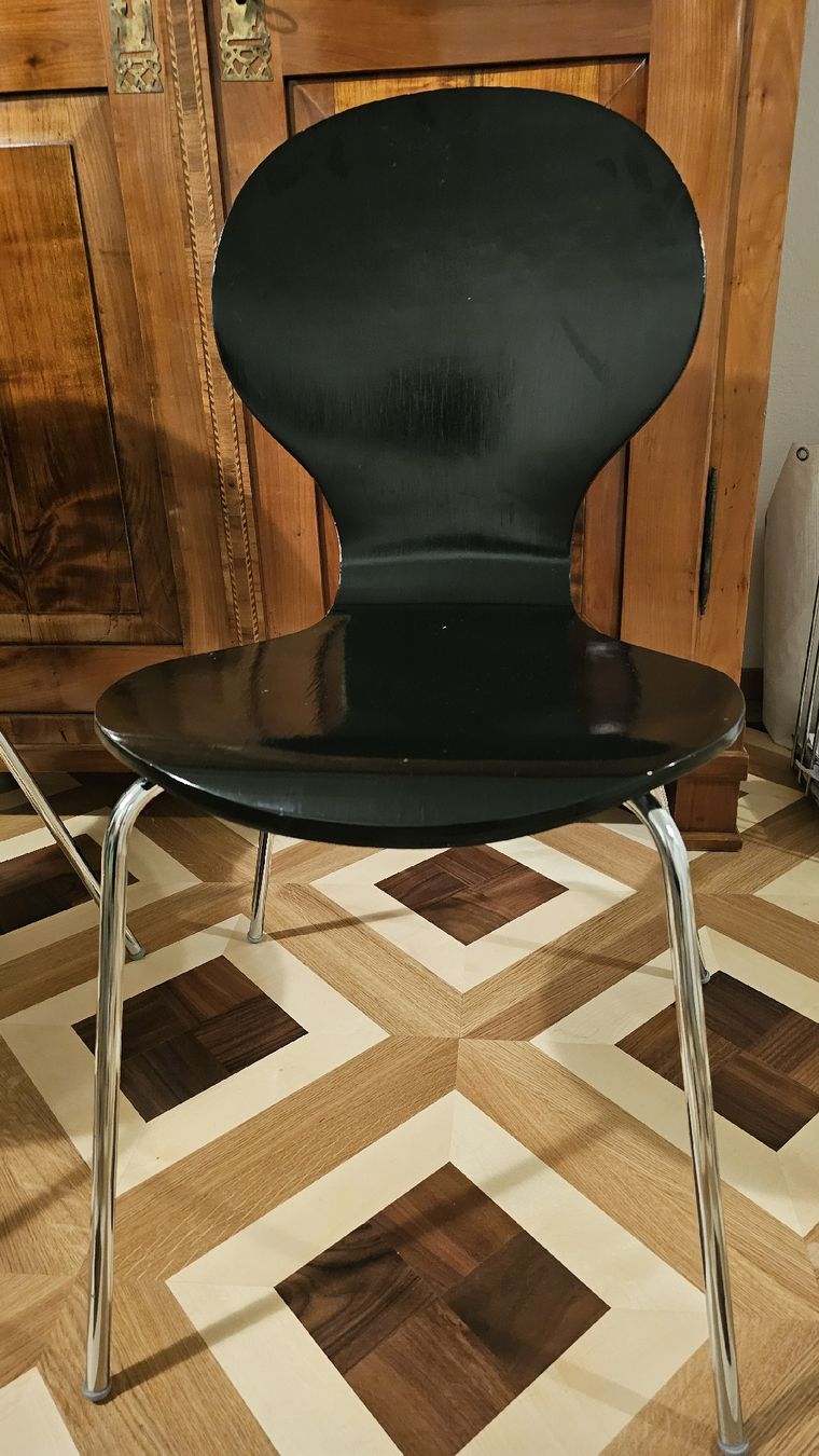 Stühle: 6x Designer Stühle in Schwarz – Gebraucht aus Hünenberg von mar_vqb7 1