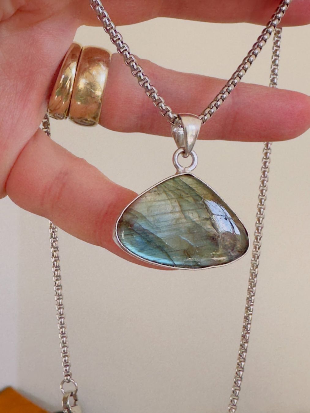 Catenine: Labradorite necklace – Nuovo e nell'imballaggio originale da Genève venduto da AGBERG 9