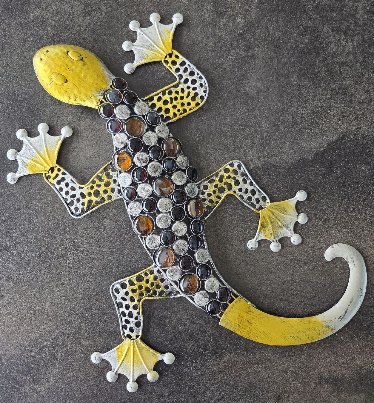 Alle Dekorationen: Gecko, Eidechse Wand Deko aus Metall – Gebraucht aus Klingnau von Groofty69