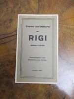 Touren und Skikarte der Rigi 1946