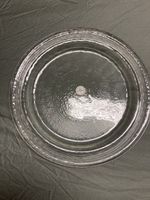 7 Glas Bergkristall Teller transparent 30 cm neu
