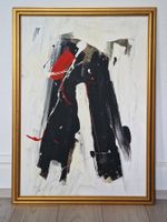 E. Degen, abstrakter Expressionismus über Winterlandschaft